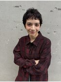 癖を活かしたベリーショート