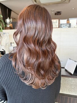 ヴォーチェ フォーヘアー(VOCE for hair) 立体感ロングヘア韓国ウェーブアッシュブラウン