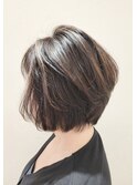 グラデーションボブ×イノアカラー×ハイライト