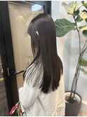 秋色オリーブ◎髪質改善×透明感カラーで艶感レイヤーカット