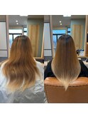 古川　大崎市　縮毛矯正　髪質改善　トリートメント　艶髪カラー