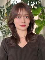 ロビー 表参道(ROBBY) ミディアムレイヤーカット/20代30代40代/顔周りカットワンカール