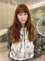 マイル 渋谷(mile) ブリーチなしダブルカラー×アプリコットオレンジ