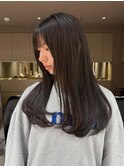 オリーブグレージュ/透明感カラー/レイヤーカット/恵比寿駅