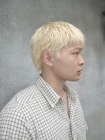 パーク(PARK)&nbsp;メンズ刈り上げなしブロンドショート