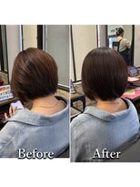 ヘアカラー専門店カラープラス石和店&nbsp;40代50代60代/BeforeAfter/白髪染め/おしゃれ染め