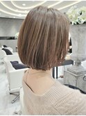 大人ナチュラルボブ/ベージュカラー