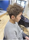 ミルクティーアッシュ　モヒカン