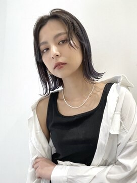 トルネード(TORNADO) 切りっぱなしボブ 外ハネパーマ 波ウェーブ コテ巻き風 t429