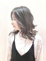 ヘアーライズ 池袋東口店(hair RISE)&nbsp;セクションカラーシルバーベージュ左サイド＋バック