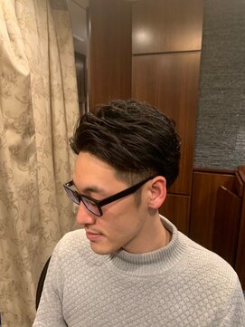プレミアムバーバー 新宿店(PREMIUM BARBER produce by HIRO GINZA) ツーブロ七三スタイル