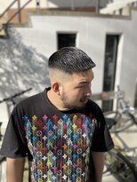 MEN'SHAIRツーブロック束感ショート波巻きハイライト59