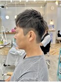 刈り上げビジネスヘアベリーショートアップバングメンズヘア