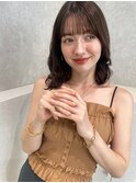 #バレイヤージュ#グレージュカラー#ボブウルフ#ココアベージュ