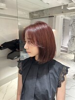 IJK 表参道 ピンクベージュ【髪質改善ストレート+ケアカラー】