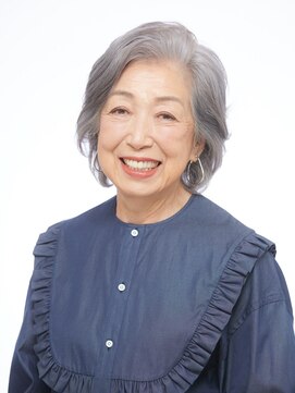 えがお美容室 【えがお美容室】60代グレイヘアの方に◎ボブパーマスタイル