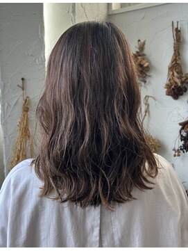 ヘアスタジオ ブリエ(HAIR STUDIO BRILLER) 2024 セミロング×パーマ×スモーキーベージュ