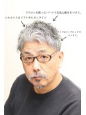 イケオジ髪型/爽やかおじさん髪型/白髪かっこいい髪型/男性専門