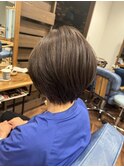 白髪ぼかしハイライトショート