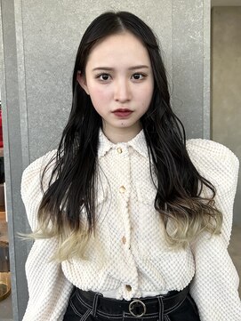 ロンドワン 三宮元町(Lond one) 毛先カラー/グラデーションカラー/ホワイトベージュ