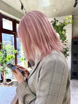 ヲタク(wotaku.)&nbsp;ホワイトホワイトピンクカラーハイトーンダブルカラーブリーチ
