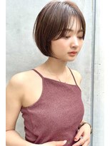 プランツヘアー&nbsp;似合わせカット　大人ショートボブ　博多美容室