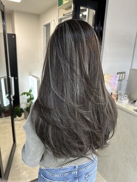 エトラ 渋谷店(etora) 小顔 ネビージュアッシュグレージュハイライトカラー◎