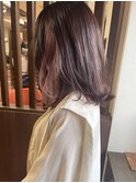 インナーカラーピンクベージュ
