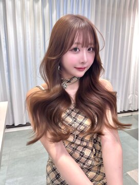 リリー(Lilley) マロンベージュ×小顔レイヤー×韓国風巻き×髪質改善