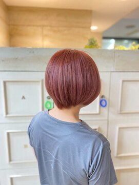 ピュア ポイント 和光店(PURE POINT) ピンクベージュ/ショートボブ/ダブルカラー