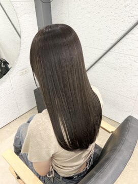 ビーヒアナウ N゜03 金沢駅西店(BE HERE NOW) 髪質改善カラー/オリーブグレージュ