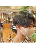 ◎大人美人刈り上げセンターパート×アッシュ