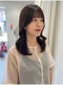 韓国ヘア/顔まわり/韓国レイヤー/前髪カット/小顔/韓国風