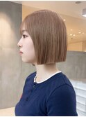 ボブミルクティー韓国ヘアくびれミディミディアム_ba564462