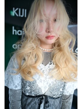 キジ(KIJI) フェイスレイヤー/ホワイトブロンド/ホワイトカラー/ハイトーン