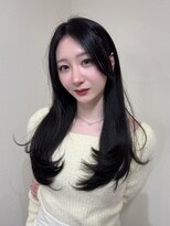 クレム 博多駅店(ChLem) 顔まわりレイヤー 艶カラー 暗髪 韓国風 髪質改善 福岡美容室