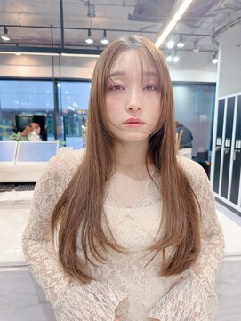 レイヤーカット/ストレート/ハイライト/シャギー/髪質改善