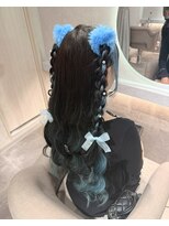 クランリリー 東梅田店(clan lily)&nbsp;あみおろしハーフツイン/梅田ヘアセット