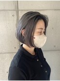 【鶴見】タッセルボブ/顔周りカット/グレージュ