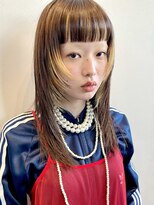 イギー(igggy)&nbsp;ワイドバング☆ハッシュカット☆ハイライト
