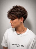【Ryo】フェザーパーマブラウンカラー