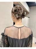 お呼ばれツインアレンジ♪ガーリーお団子ヘアアレンジ