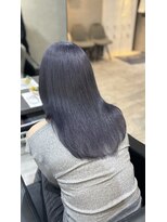 アウラ(aura)&nbsp;ブリーチなしダブルカラーで出来るブルーラベンダー！