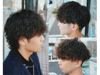 ゴートヘアワークス(GOAT HAIR WORKS)の写真/《パーマで髪のお悩みを解決*》 パーマが”初めて”の方にもおすすめです◎［メンズパーマ/山形］