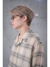 モッズ ヘア 新宿サウス店(mod's hair)&nbsp;ナチュラルセンターパート＋ミルクティーベージュ