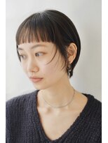 トリッカ 銀座(tricca)&nbsp;ショートバング/ミニマムショート/暗髪