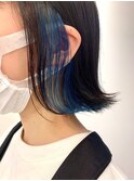 小顔セミウェットウェーブピンクベージュハイライトカラー