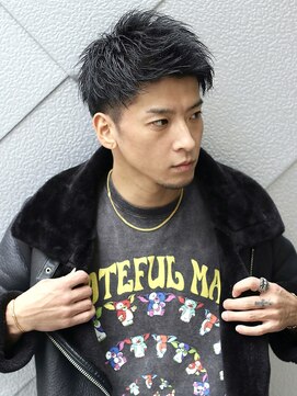 ベーア メロー(Bar mellow) 刈り上げツーブロック黒髪ジェットモヒカン