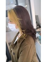 ラフ 難波店(LAFF)&nbsp;#黒髪#ボブルフ#ネビージュ#小顔#ワンレン