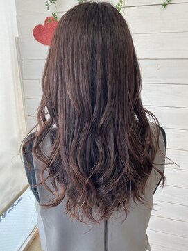 フレア 心 武庫之荘(flare) #ベージュピンク#ゆるカール